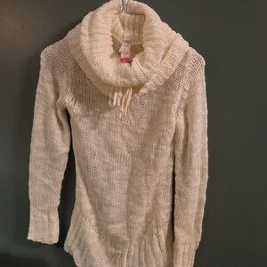 No Boundaries Cream Turtleneck Sweater